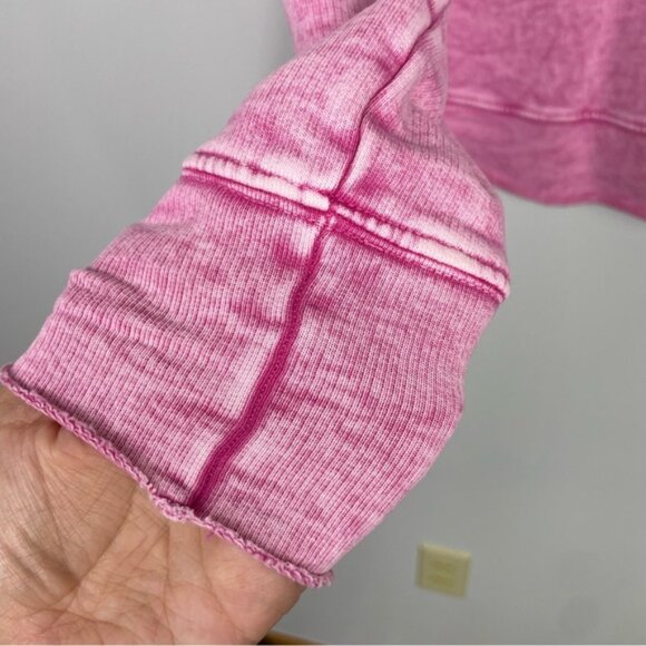 Frank & Eileen James Boyfriend Crew Neck Sweatshirt in Mineral‎ Pink - Picture 3 of 12